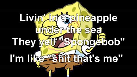 spongebob rap lyrics